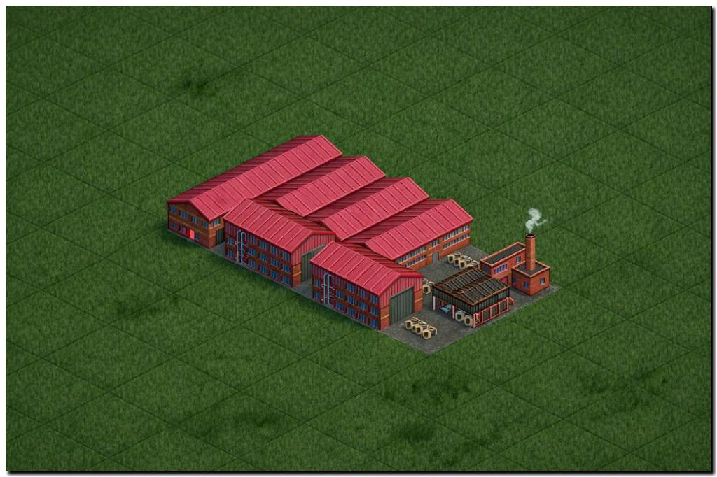 Karosseriefabrik – Fahrzeugproduktion, AXIS Industries Stahlstadt OpenTTD